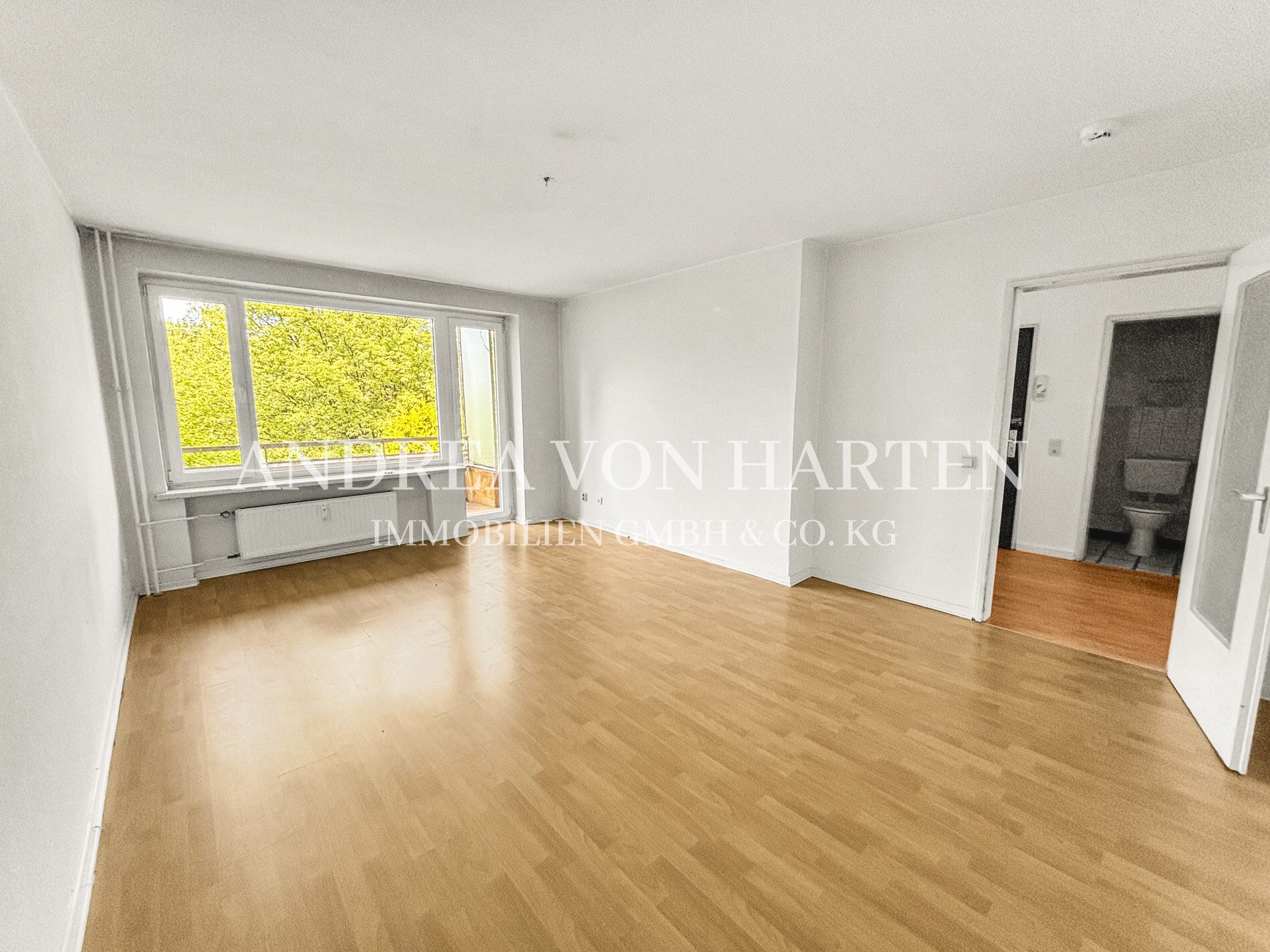 Immobilienangebot - Hamburg - Alle - Ruhig, hell, gut geschnitten: 2,5-Zimmer-Wohnung mit Balkon in HH-Bramfeld